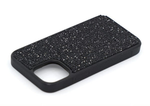 Jet Black Crystals | iPhone 14 Pro TPU/PC Case