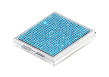 Load image into Gallery viewer, Aquamarine Dark Crystals | Pill Case, Pill Box or Pill Container (4 Slots Square) - Rangsee by MJ
