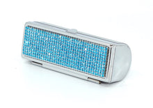 Load image into Gallery viewer, Rose Gold Crystals | Big (Round Bottom) Lipstick Box or Lipstick Case with Mirror - Rangsee by MJ
