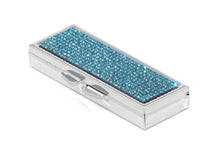 Load image into Gallery viewer, Aquamarine Dark Crystals | Pill Case, Pill Box or Pill Container (6 Slots Rectangular) - Rangsee by MJ
