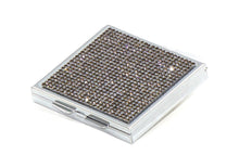 Load image into Gallery viewer, Jet Black Crystals | Pill Case, Pill Box or Pill Container (4 Slots Square)
