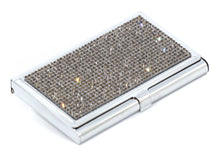 Load image into Gallery viewer, Rose Gold Crystals | Stainless Steel Type Card Holder or Business Card Case
