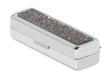 Load image into Gallery viewer, Red Siam Crystals | Small (Flat Bottom) Lipstick Box or Lipstick Case with Mirror
