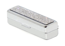 Load image into Gallery viewer, Clear Diamond Crystals | Small (Flat Bottom) Lipstick Box or Lipstick Case with Mirror
