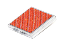 Load image into Gallery viewer, Coral (Orange Type) Crystals | Pill Case, Pill Box or Pill Container (4 Slots Square)
