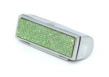 Load image into Gallery viewer, Clear Diamond Crystals | Big (Round Bottom) Lipstick Box or Lipstick Case with Mirror
