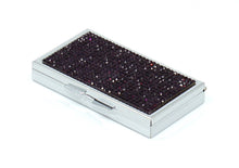 Load image into Gallery viewer, Jet Black Crystals | Pill Case, Pill Box or Pill Container (3 Slots Rectangular)
