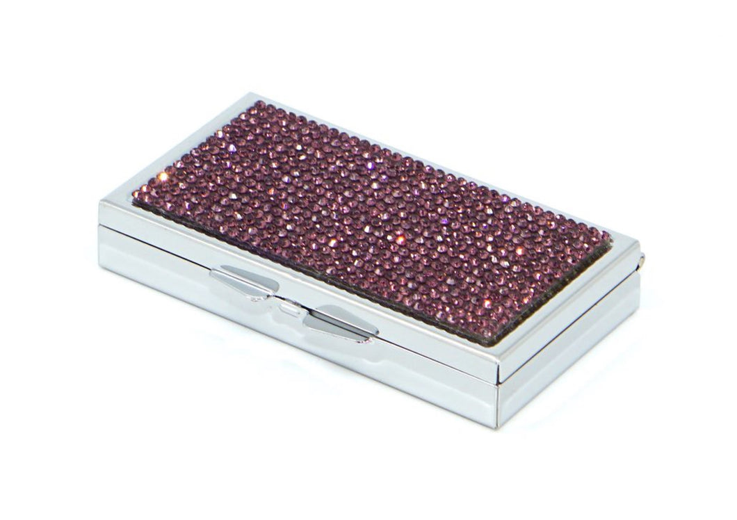 Aquamarine Light Crystals | Pill Case, Pill Box or Pill Container (3 Slots Rectangular) - Rangsee by MJ
