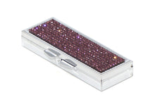 Load image into Gallery viewer, Purple Amethyst (Light) Crystals | Pill Case, Pill Box or Pill Container (6 Slots Rectangular)
