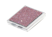 Load image into Gallery viewer, Purple Amethyst (Light) Crystals | Pill Case, Pill Box or Pill Container (4 Slots Square)
