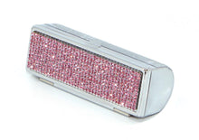 Cargar imagen en el visor de la galería, Aquamarine Dark Crystals | Big (Round Bottom) Lipstick Box or Lipstick Case with Mirror - Rangsee by MJ
