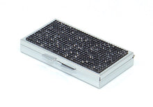 Load image into Gallery viewer, Jet Black Crystals | Pill Case, Pill Box or Pill Container (7 Slots Rectangular)

