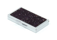 Load image into Gallery viewer, Jet Black Crystals | Pill Case, Pill Box or Pill Container (7 Slots Rectangular)
