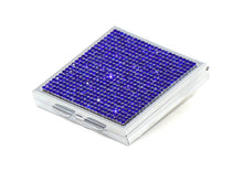 Load image into Gallery viewer, Blue Sapphire Crystals | Pill Case, Pill Box or Pill Container (4 Slots Square)
