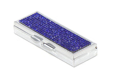 Load image into Gallery viewer, Blue Sapphire Crystals | Pill Case, Pill Box or Pill Container (6 Slots Rectangular)
