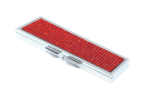 Red Siam Crystals | Pill Case, Pill Box or Pill Container (6 Slots Rectangular) - Rangsee by MJ