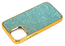 Load image into Gallery viewer, Blue Sapphire Crystals | iPhone 6/6s Chrome PC Case - Rangsee by MJ
