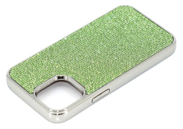 Cristales de peridoto verde | Funda cromada de TPU/PC para iPhone 11 Pro Max