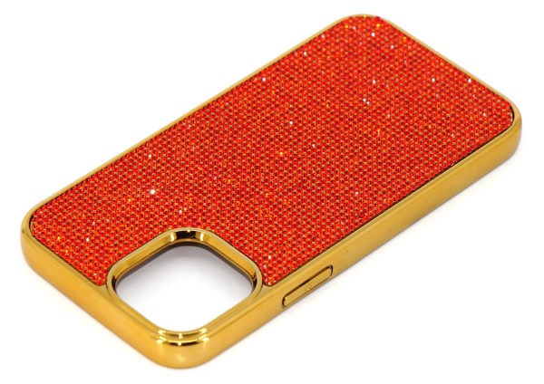 Red Siam Crystals | iPhone 11 Pro Chrome TPU/PC Case
