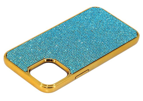Aquamarine Dark Crystals | iPhone 12 Pro Chrome TPU/PC Case - Rangsee by MJ