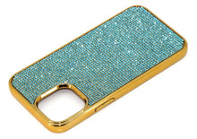 Load image into Gallery viewer, Aquamarine Dark Crystals | iPhone 12 Pro Chrome TPU/PC Case - Rangsee by MJ
