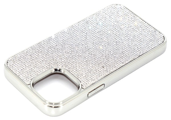 Clear Diamond Crystals | iPhone 12 Pro Max Chrome TPU/PC Case