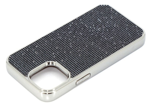 Jet Black Crystals | iPhone 12 Pro Max Chrome TPU/PC Case