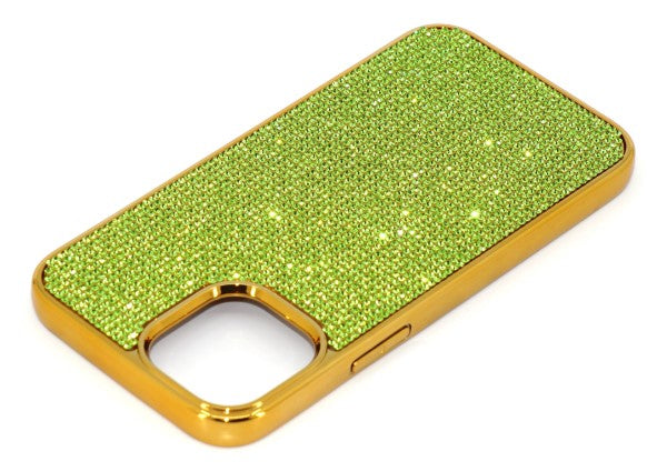 Cristales de peridoto verde | Funda cromada de TPU/PC para iPhone 13