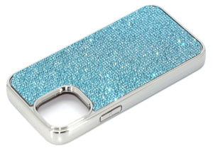 Aquamarine Light Crystals | iPhone 13 Pro Chrome TPU/PC Case