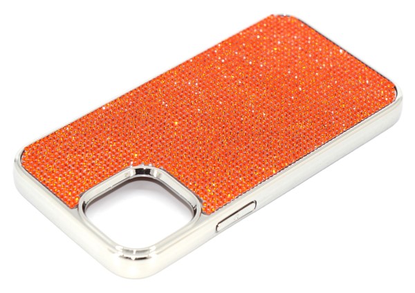 Coral (Orange Type) Crystals | iPhone 13 Pro Chrome TPU/PC Case