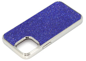 Royal Blue Crystals | iPhone 13 Pro Chrome TPU/PC Case