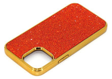 Load image into Gallery viewer, Red Siam Crystals | iPhone 13 Chrome TPU/PC Case
